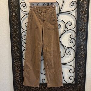 American Eagle Brown Wide-Leg Pants, size 000